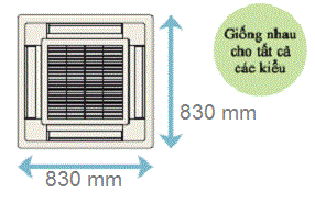 may lanh am tran cassette funiki cc24mch24m 2.5 hp - Máy lạnh âm trần Cassette Midea MCD-50CRN1 (5.0 HP, Gas R410a, 3 pha)