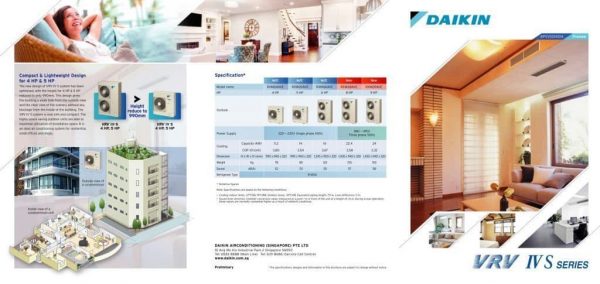 VRV IV S – Máy lạnh trung tâm cho căn hộ