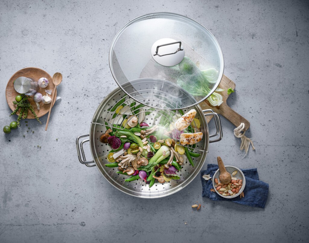 Chảo Zwilling Wok có nắp (32 cm) - 9 Wok Macao 4 Piece With Steaming Insert