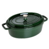 Nồi gang Oval Staub - Xanh Rêu (33 cm)