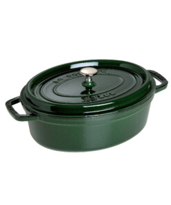 Nồi gang Oval Staub - Xanh Rêu (33 cm)