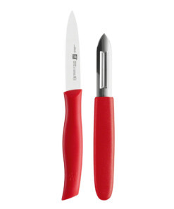 Bộ dao Zwilling Twin Grip - Màu Đỏ (2 món)