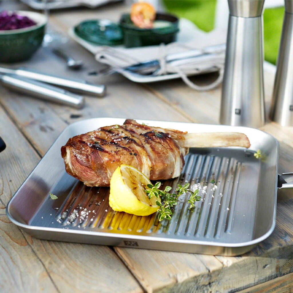 Chảo vuông nướng Zwilling Plus (24cm) - 12 Chao Vuong Nuong Zwilling Inox 24 Cm