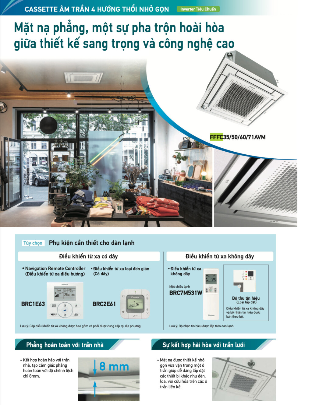 may lanh fffc50avm rzfc50dvm 20 hp inverter 2 - Máy lạnh âm trần Daikin FFFC71AVM/RZFC71DVM (3.0 HP, Inverter)