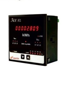 Đồng hồ đếm xung đo đếm điện năng Newtek ACE3E1 (3 Pha, Kèm biến dòng)