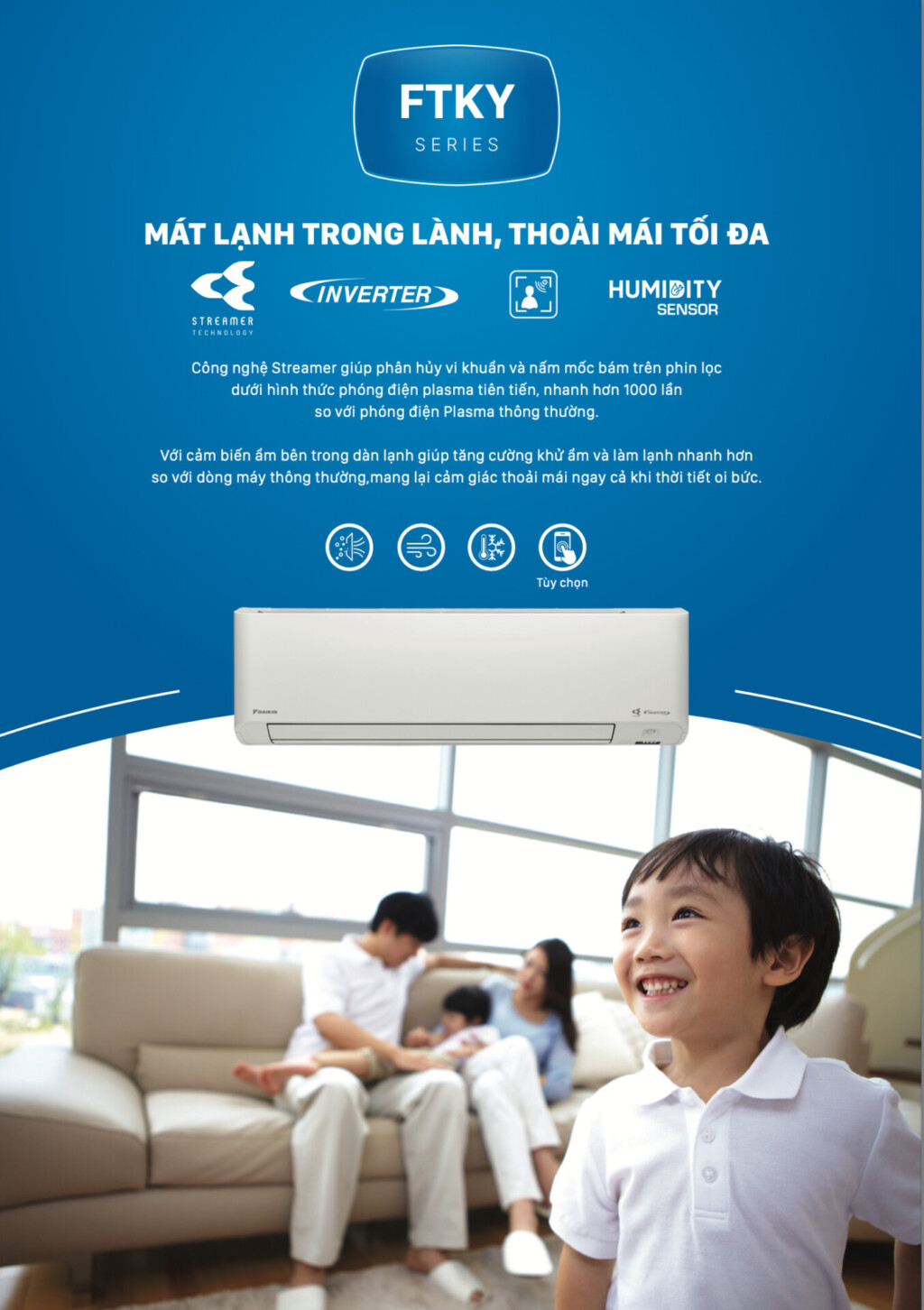 may lanh treo tuong daikin ftky25wavmv rky25wavmv 10 hp inverter - Máy lạnh treo tường Daikin FTKY35WAVMV/RKY35WAVMV (1.5 HP, Inverter)