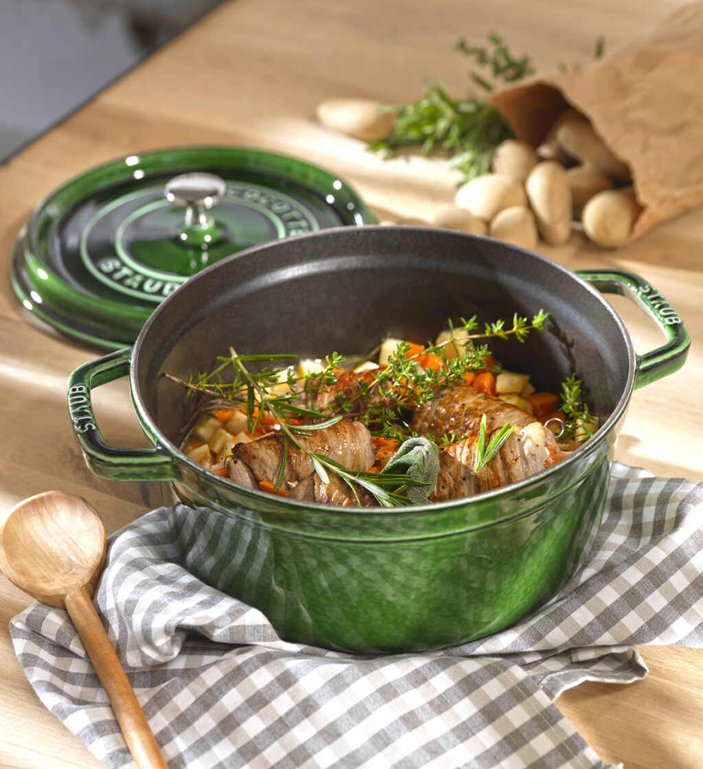 Noi Gang Tron Staub Mau Xanh Reu 18 Cm 2